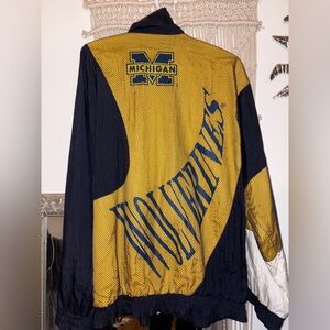 VINTAGE Michigan Wolverines Navy and Yellow Jacket